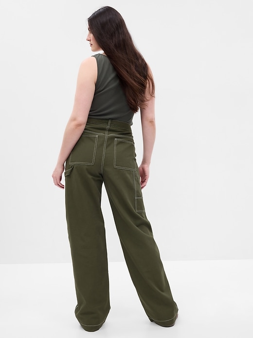 Image number 5 showing, Mid Rise Loose Carpenter Pants