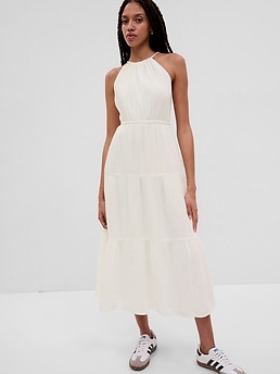 Cotton Gauze Maxi Dress - White By Studio B3 | Shop Untitled NYC