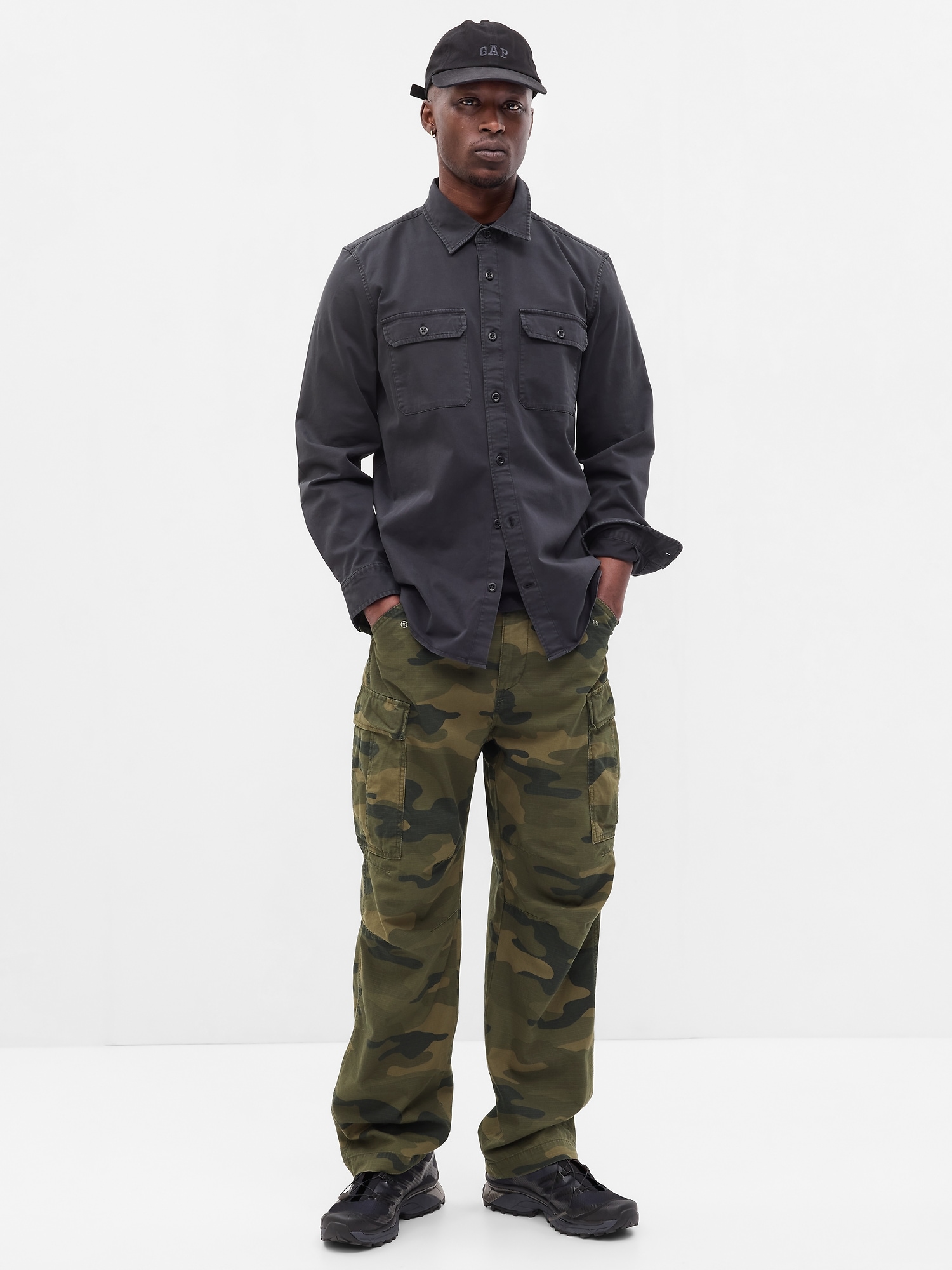 UTILITY CARGO PANT IN ARMY GREEN