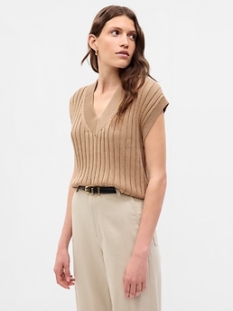 Dolman Rib Sweater Vest | Gap