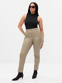 Vegan Leather Downtown Trousers