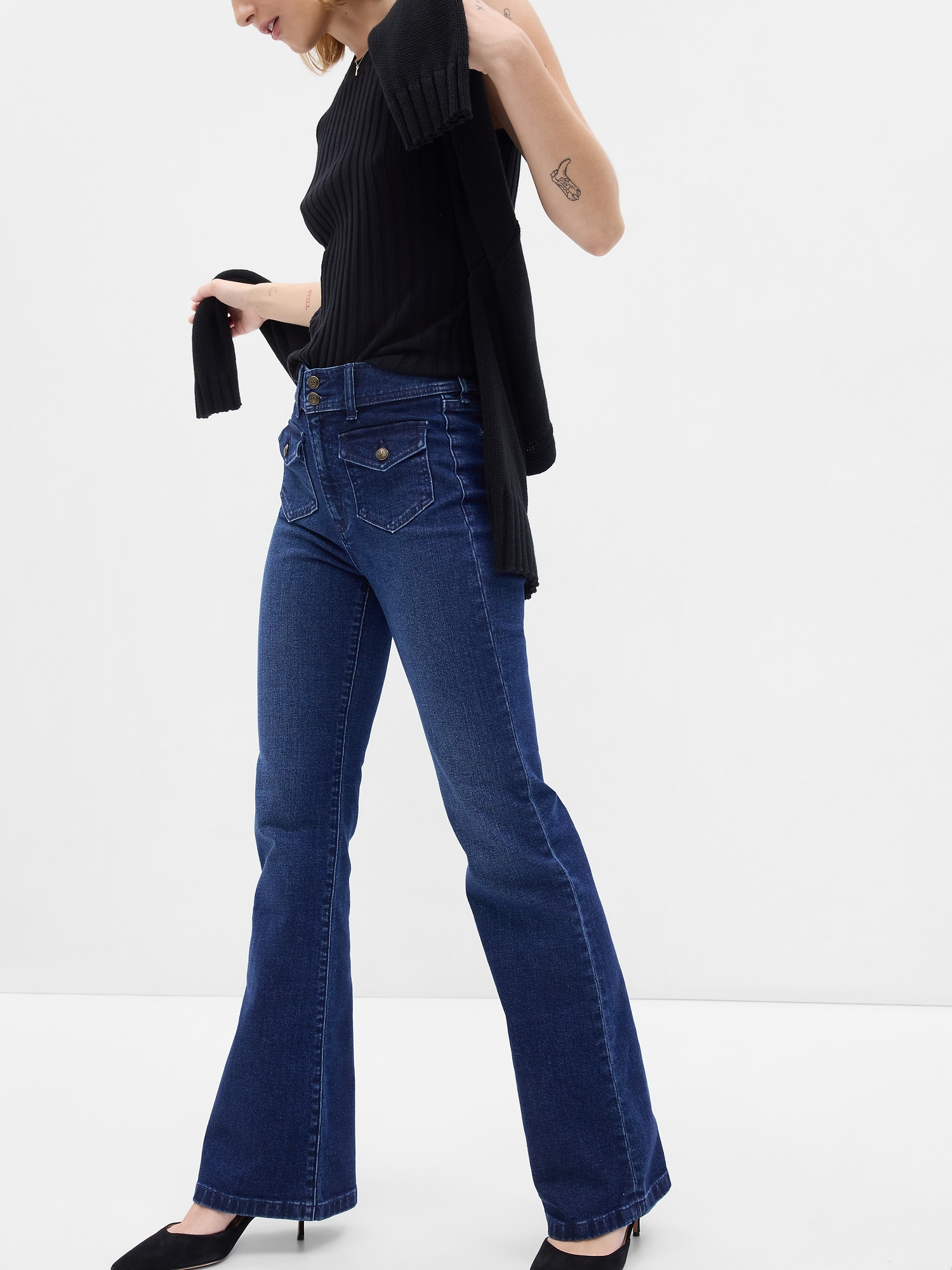 Ross High Rise Flare Jean