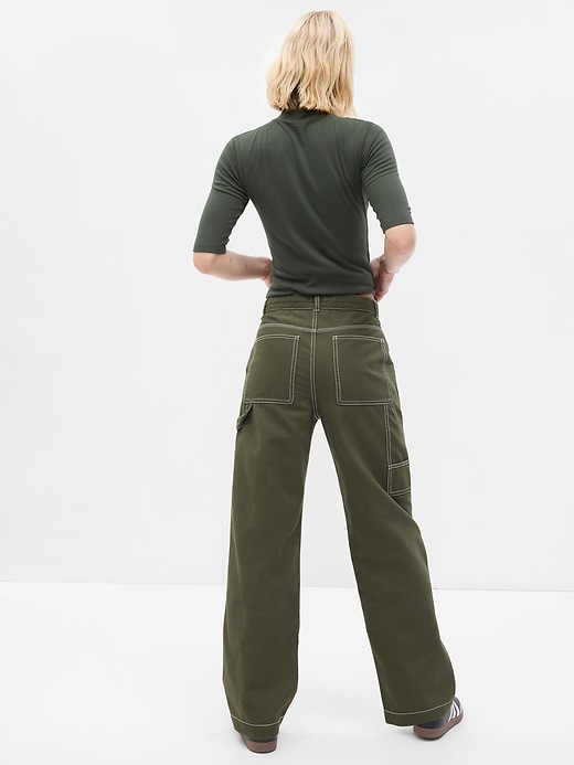 Image number 2 showing, Mid Rise Loose Carpenter Pants