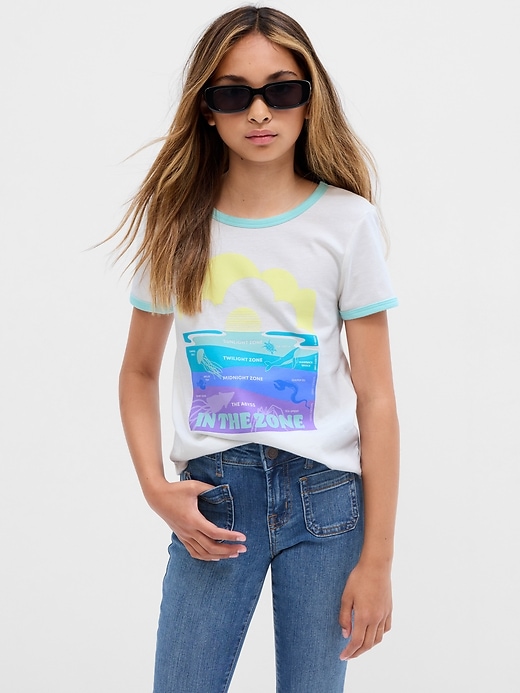 View large product image 1 of 1. Kids Organic Cotton Graphic T-Shirt