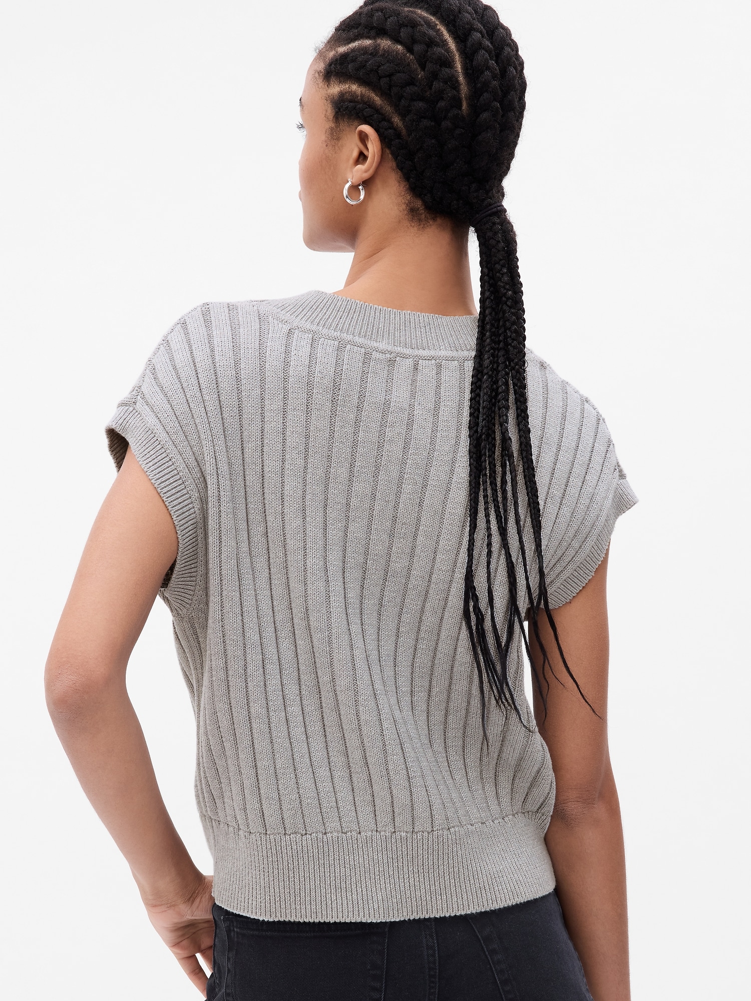 Dolman Rib Sweater Vest | Gap