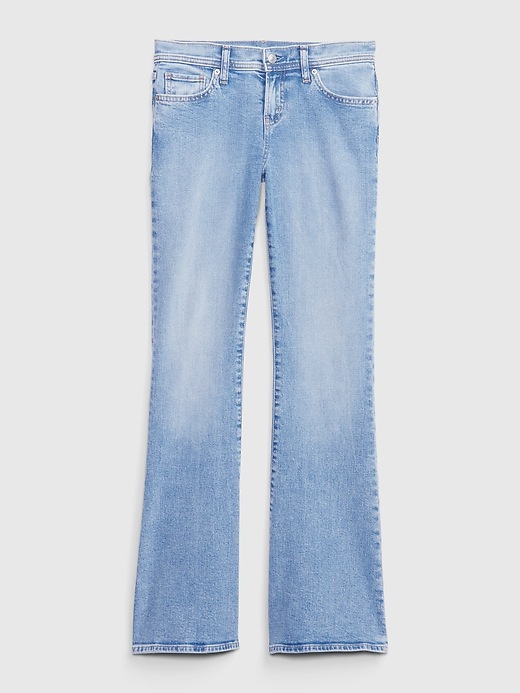 Cropped flare jeans in blue denim and responsible cotton Trousers, Jeans  Woman 23GIMMICK — Elora