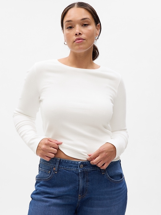 Image number 5 showing, Modern Cropped T-Shirt