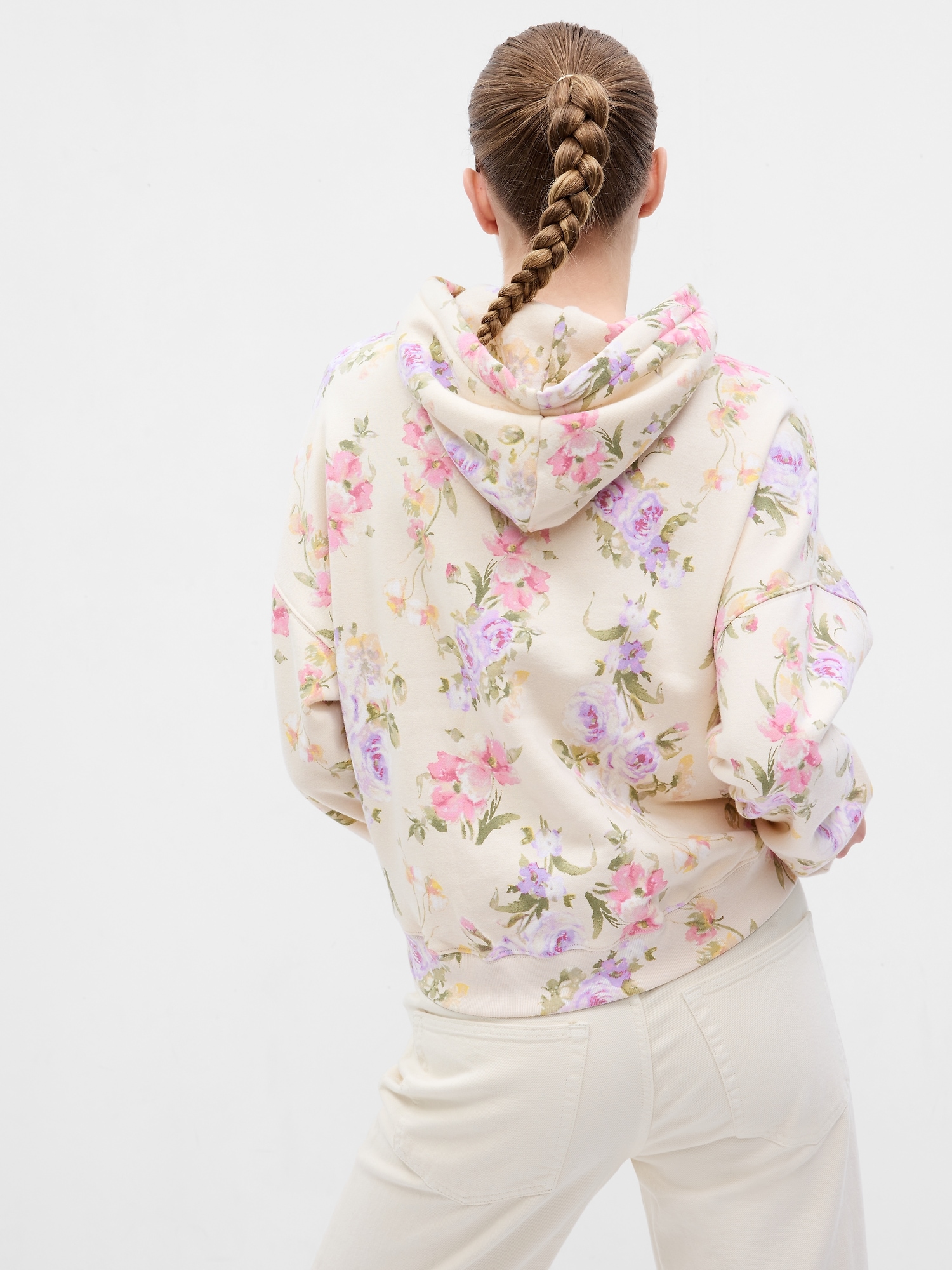 Floral hoodie hot sale women's