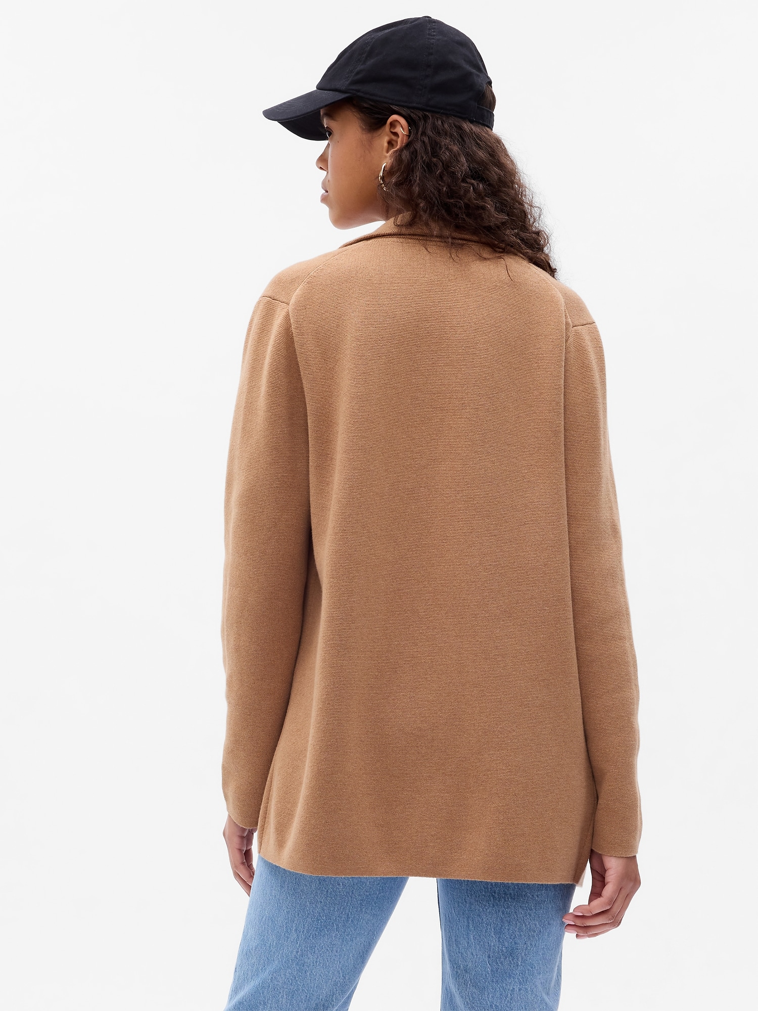 Sweater shop blazer camel