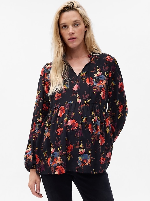 Image number 1 showing, Maternity Floral Top