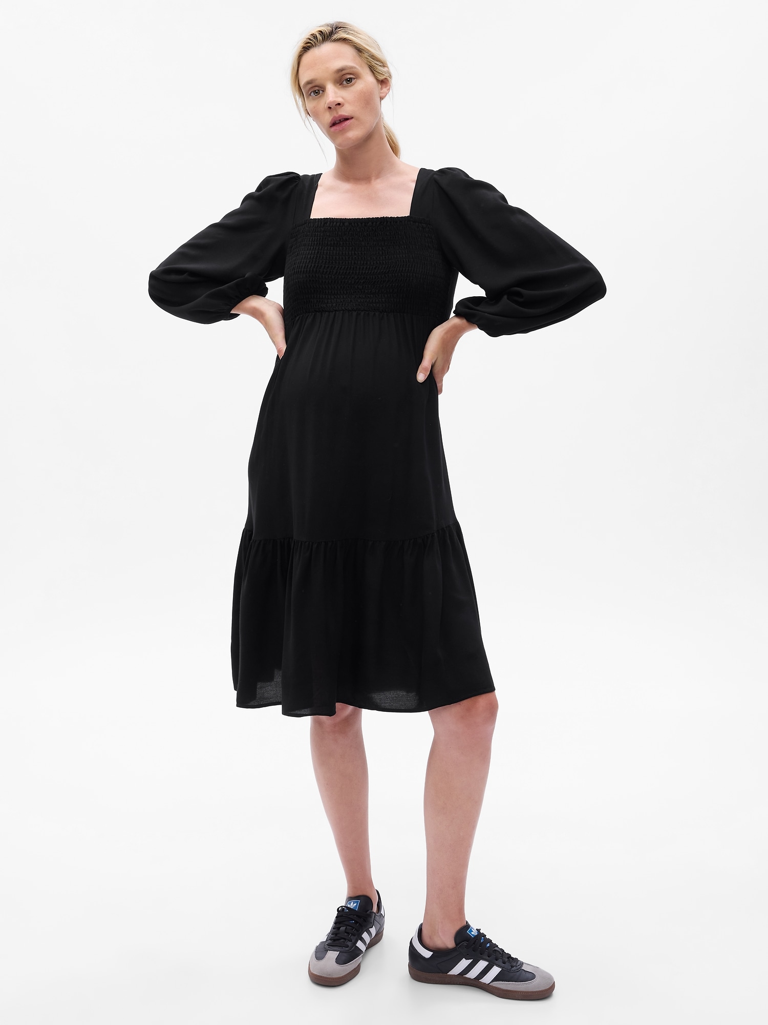 Maternity Sleeveless PowerSoft Mini Skort Dress