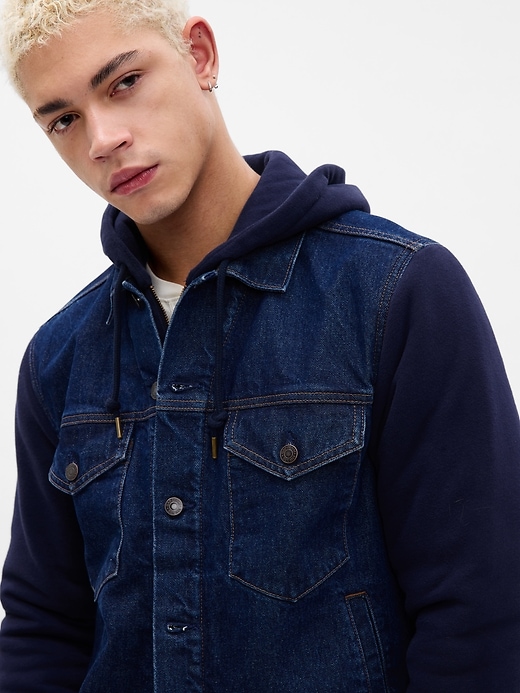 Image number 2 showing, Icon Denim Hoodie Jacket