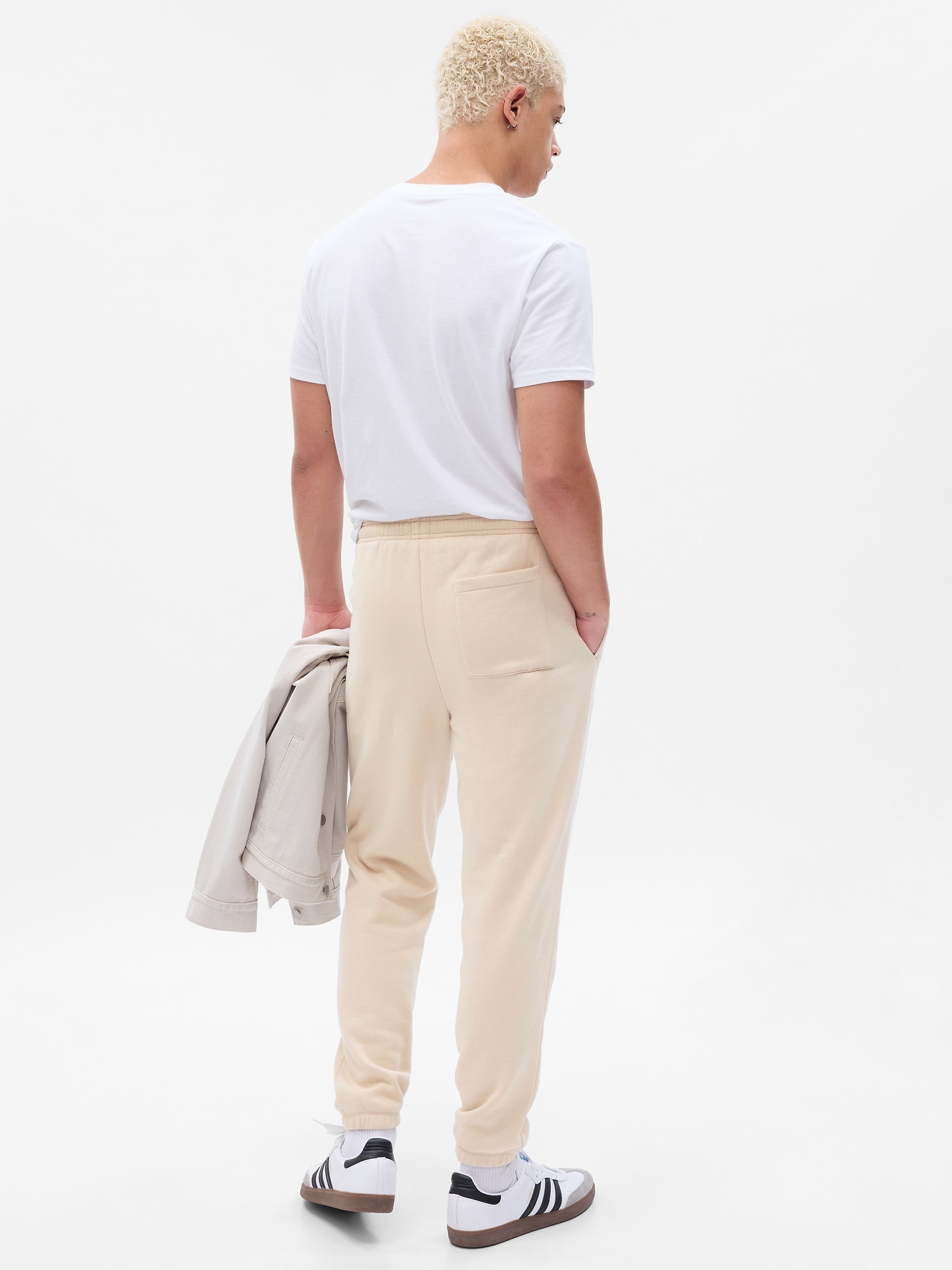Zippered Side Pocket Joggers in Camel - Retro, Indie and Unique