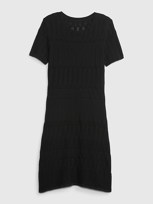 Image number 6 showing, Pointelle Mini Sweater Dress