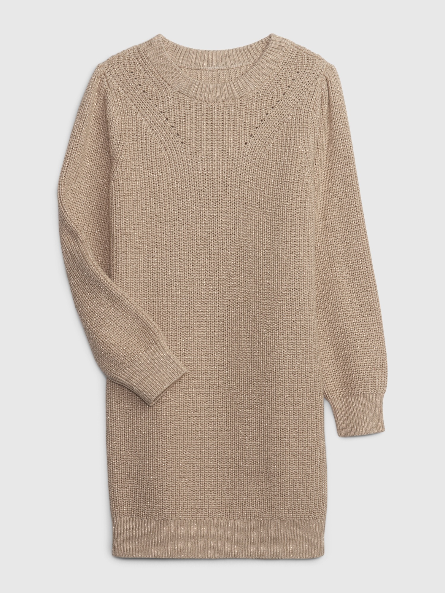 Girls' Short Sleeve Crewneck Knit Sweater Dress and Scrunchie Set