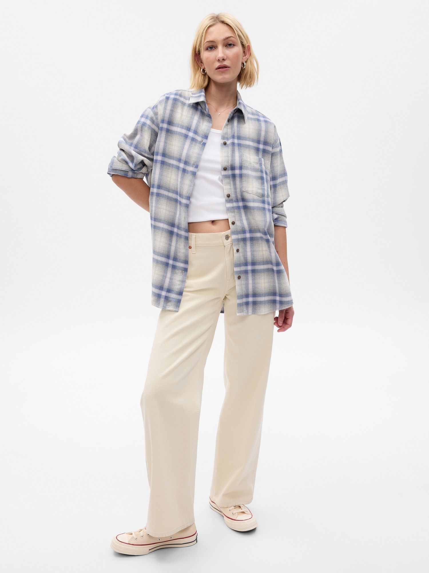 Flannel Big Shirt | Gap