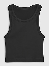 View large product image 10 of 11. GapFit Seamless Rib Cropped Halter Tank Top