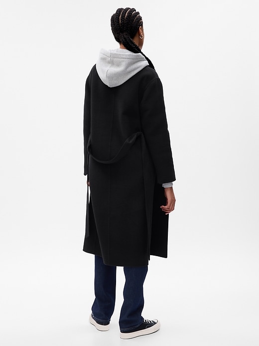 Image number 2 showing, Relaxed Wool Wrap Coat