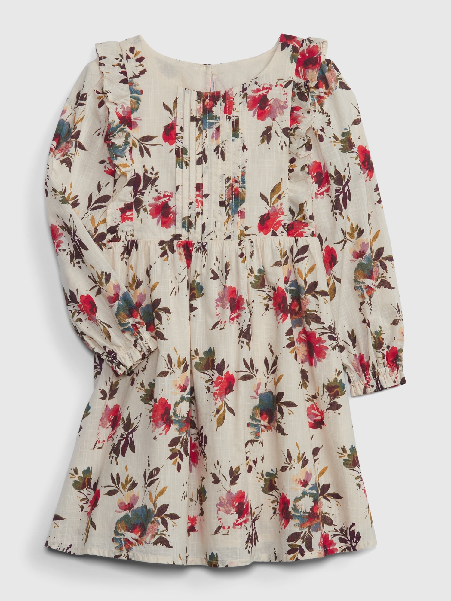 Gap red floral sales dress