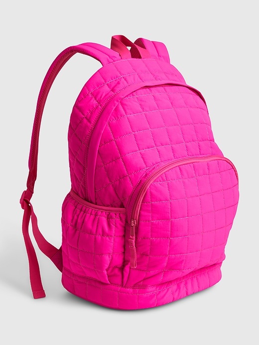 View large product image 1 of 1. Kids Nylon Quilted Backpack