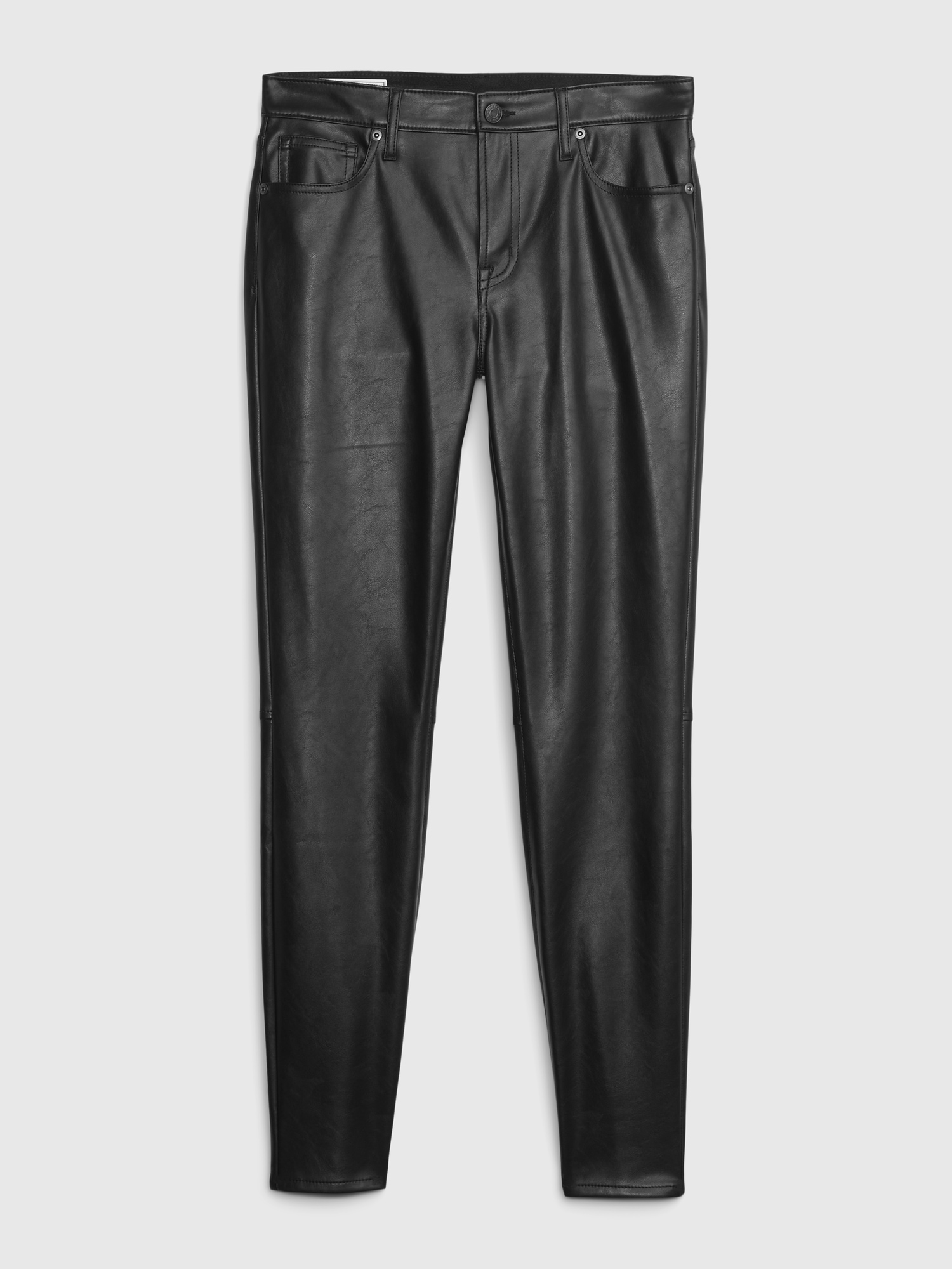 Ellos Women's Plus Size Skinny Leather Pants, 28 - Black : Target