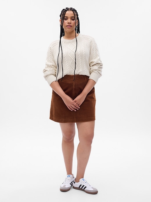 Brown corduroy skirt outlet 66