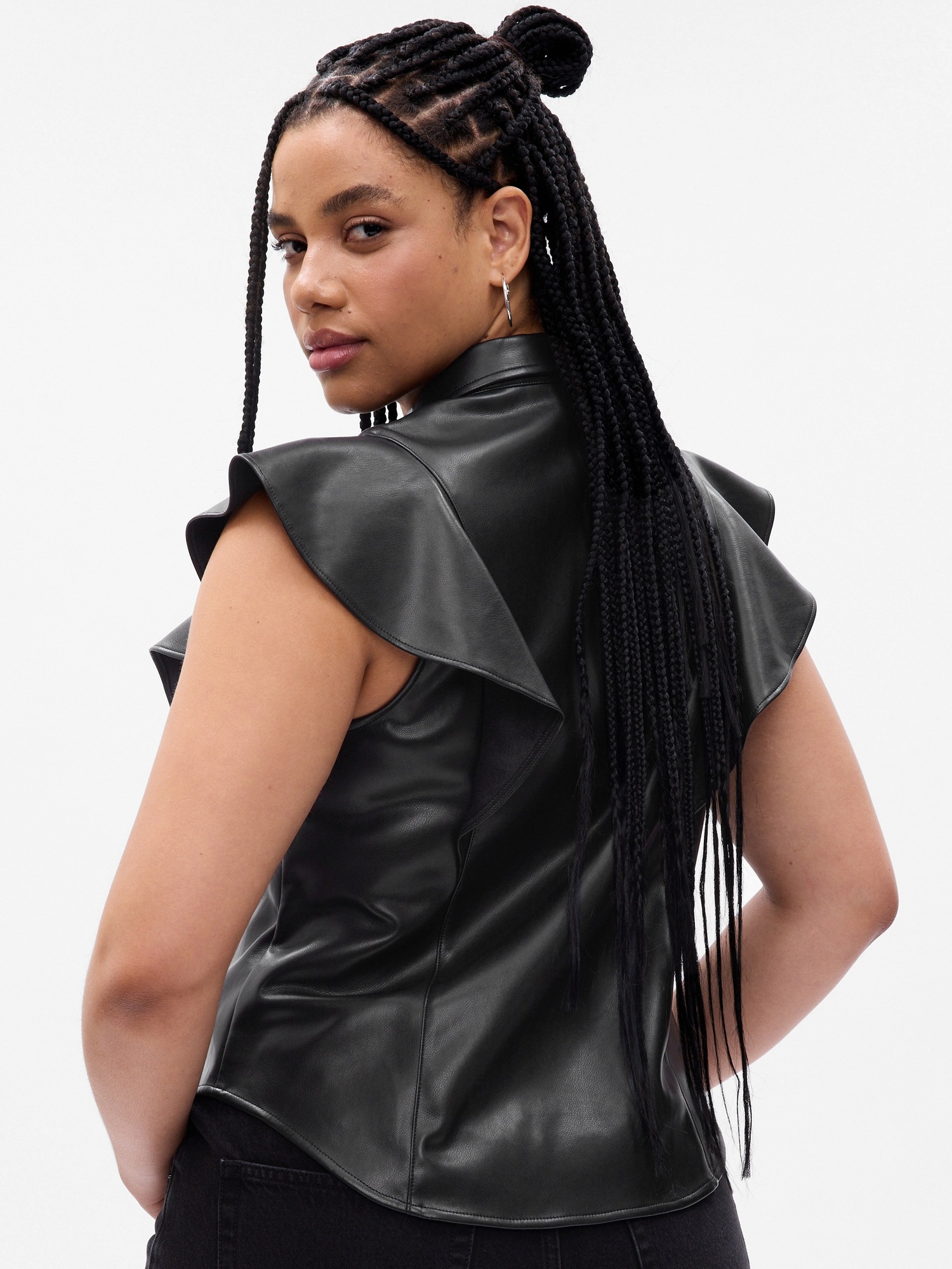 Faux Leather Tops, Vegan Leather Tops