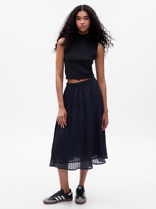 Image number 7 showing, Pleated Midi Skirt