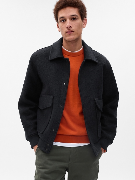 Image number 1 showing, Wool Patch-Pocket Jacket