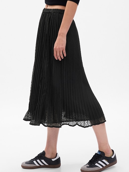 Image number 3 showing, Pleated Midi Skirt