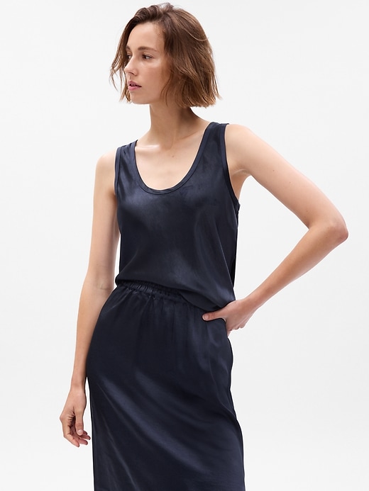 Image number 5 showing, Satin Tank Top