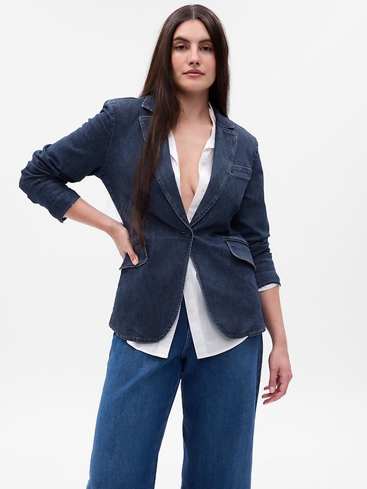 Image number 4 showing, Denim Blazer