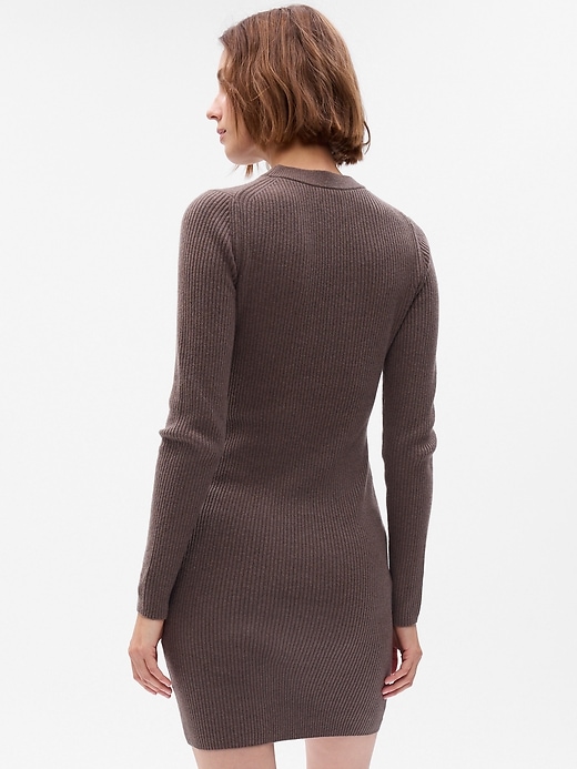 Image number 2 showing, CashSoft Rib Mini Sweater Dress