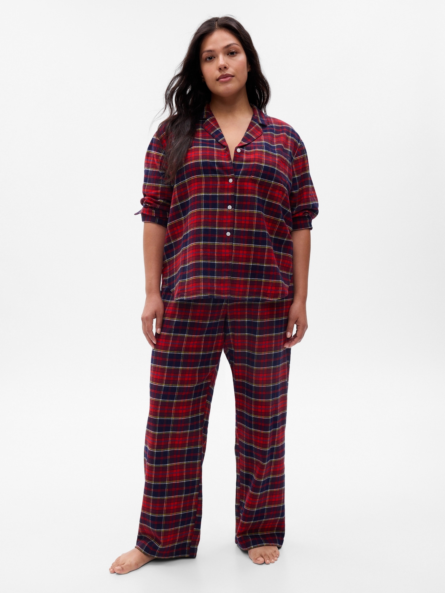Buy Flannel Long Pajama Set - Order Pajamas Sets online 5000000360