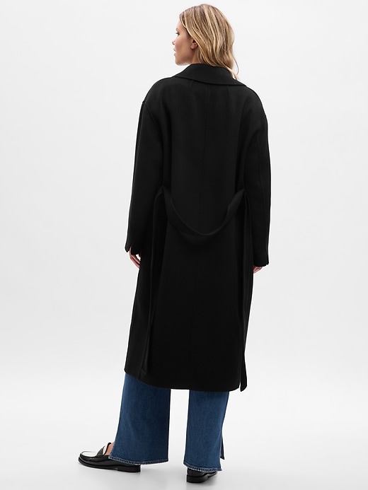 Image number 5 showing, Relaxed Wool Wrap Coat