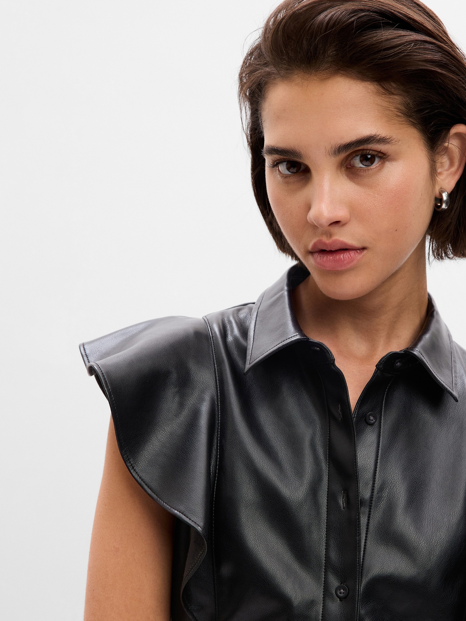 Faux Leather Tops, Vegan Leather Tops