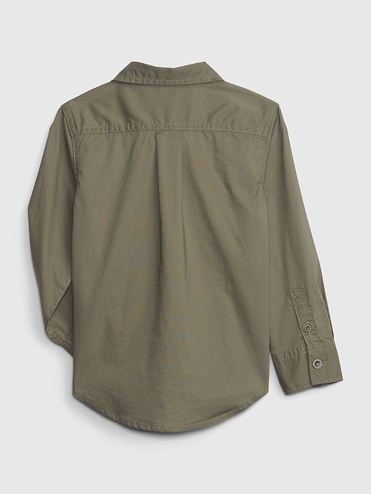 Image number 2 showing, Toddler Poplin Utility Shirt