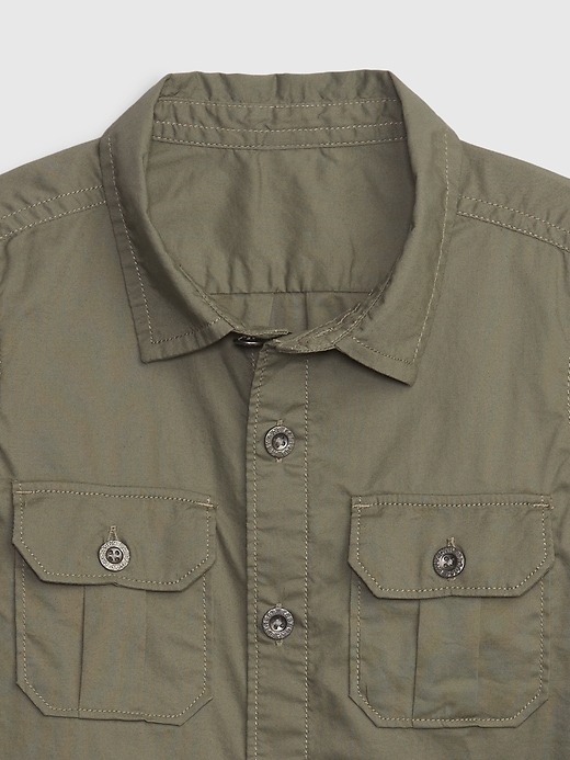 Image number 3 showing, Toddler Poplin Utility Shirt