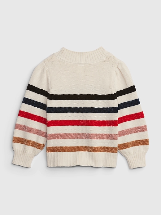 Image number 2 showing, Toddler Stripe Mockneck Sweater