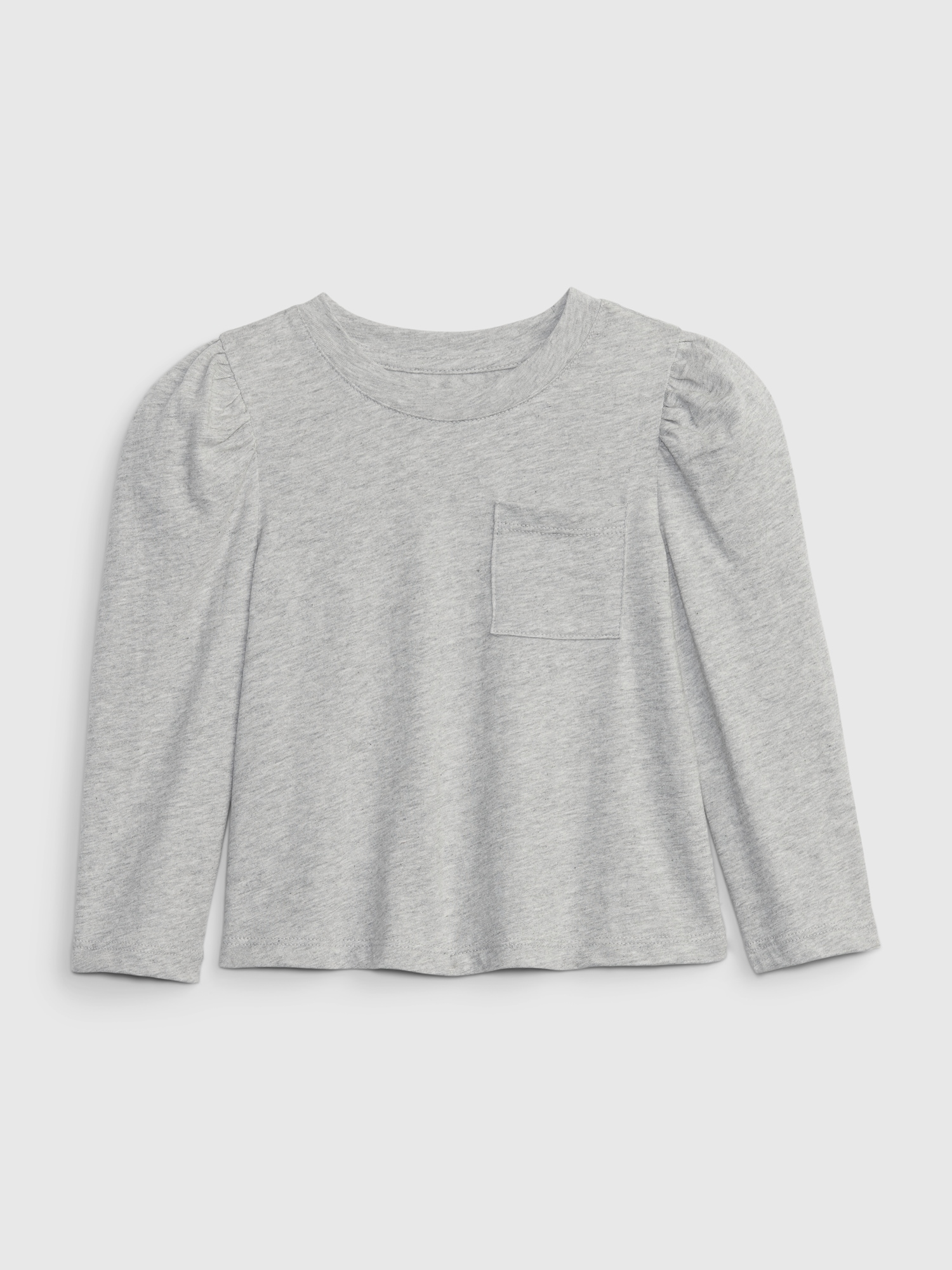 babyGap Organic Cotton Mix and Match Puff Sleeve Pocket T-Shirt - Gray