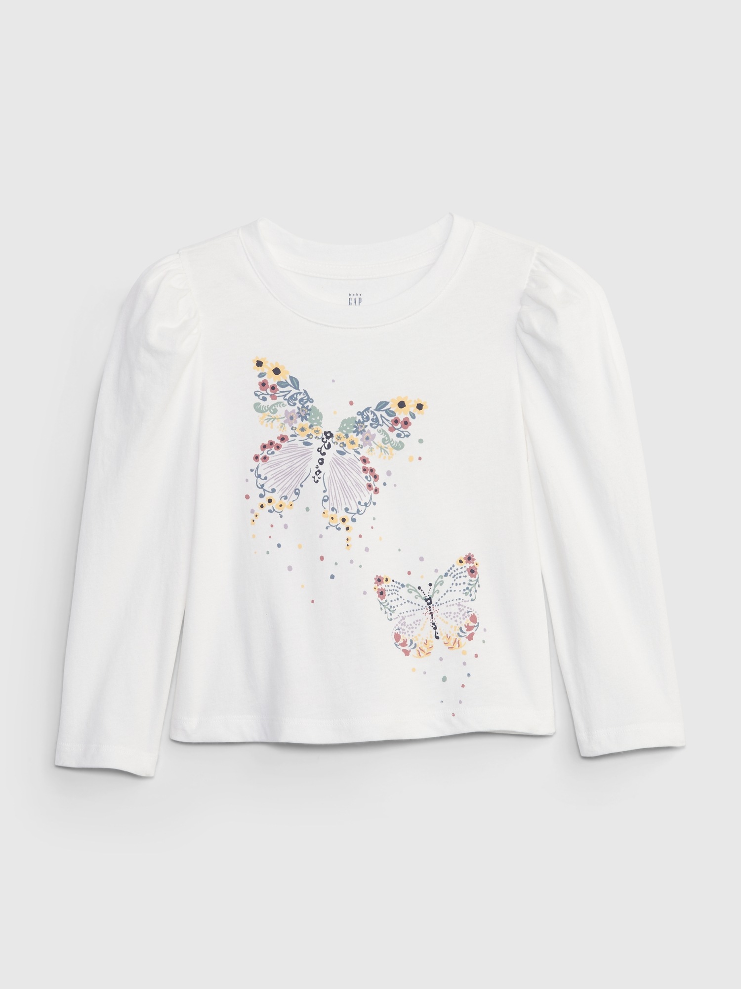 babyGap Organic Cotton Mix and Match Puff Sleeve Graphic T-Shirt | Gap