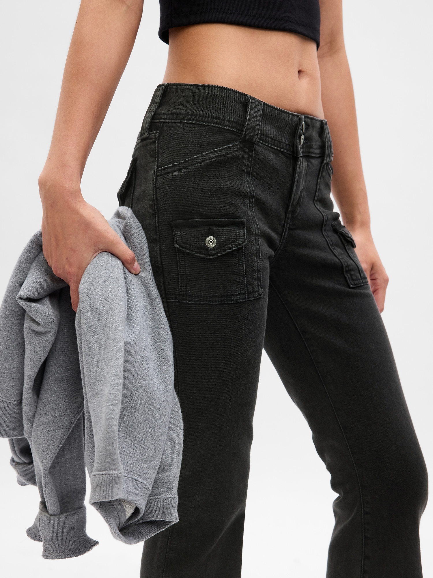 Women Y2k Flare Jeans Low Rise Slim Boot Cut Vintage Trousers Bell Bottom  Black Pants Streetwear at  Women's Jeans store