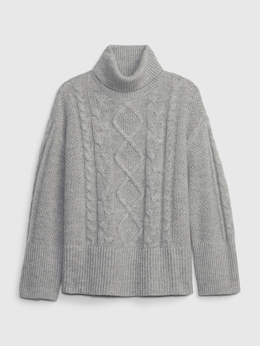 Image number 4 showing, 24/7 Split-Hem Cable-Knit Sweater