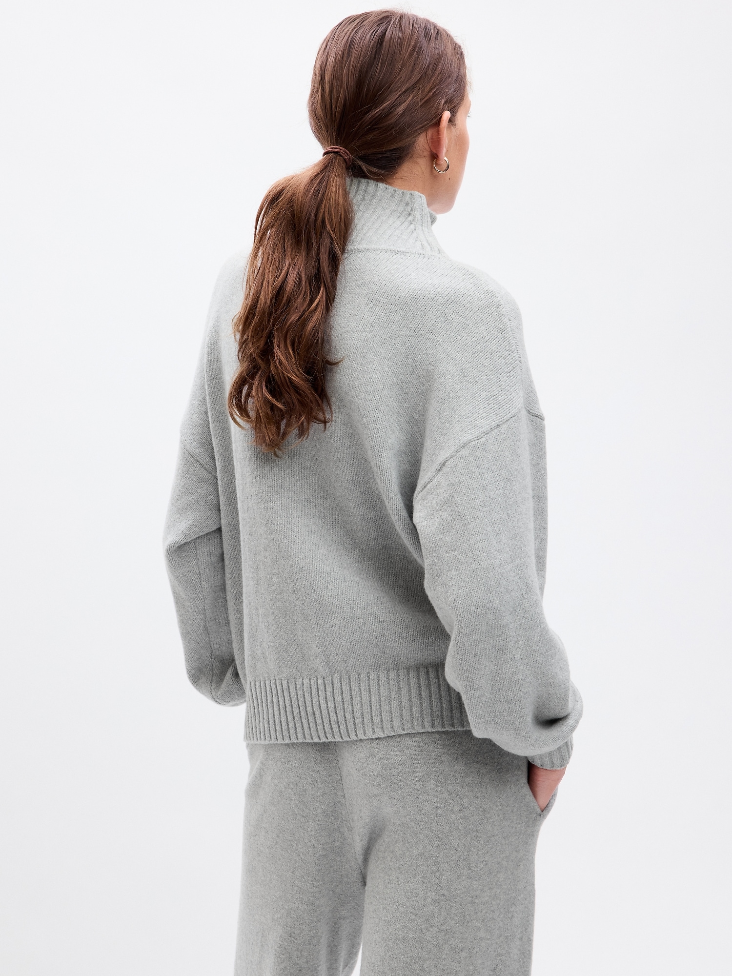 CashSoft Mockneck Sweater