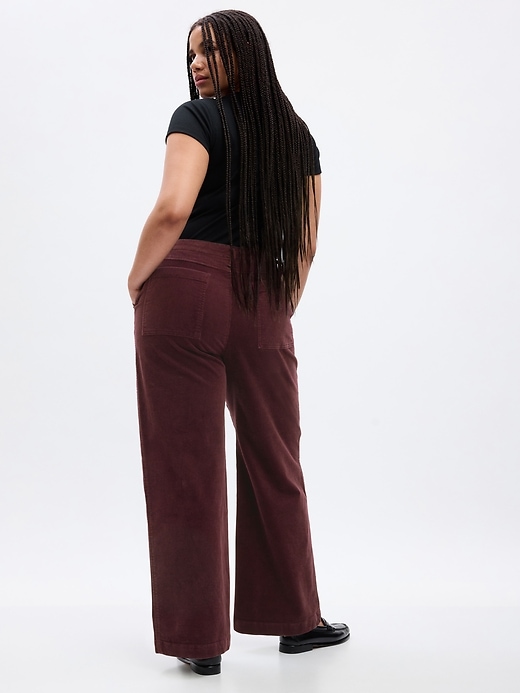 Image number 5 showing, Mid Rise Loose Corduroy Pants