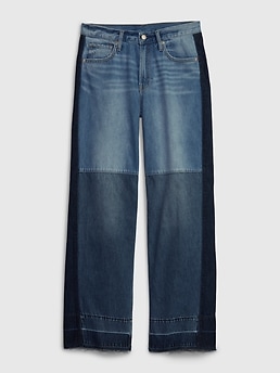 Gap store patchwork jeans