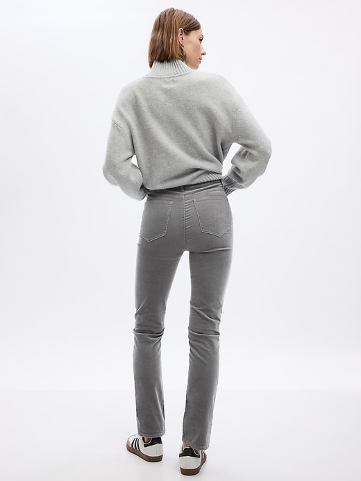 Image number 2 showing, High Rise Velvet Vintage Slim Pants