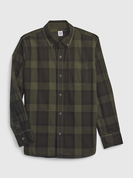 Image number 4 showing, Kids Poplin Button-Down Shirt