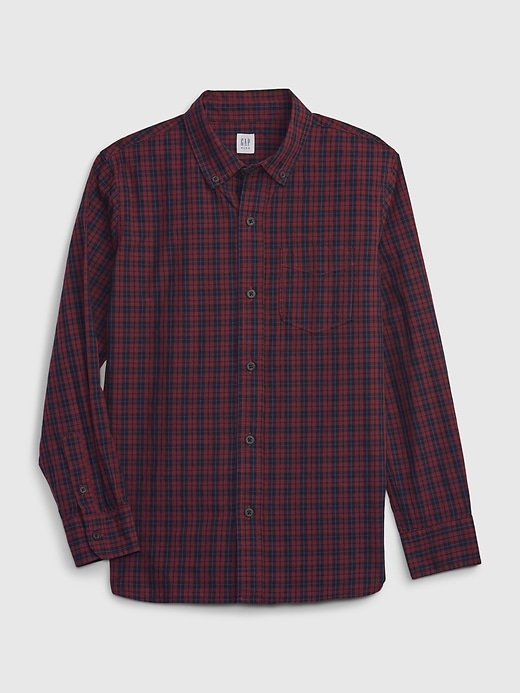 Image number 6 showing, Kids Poplin Button-Down Shirt