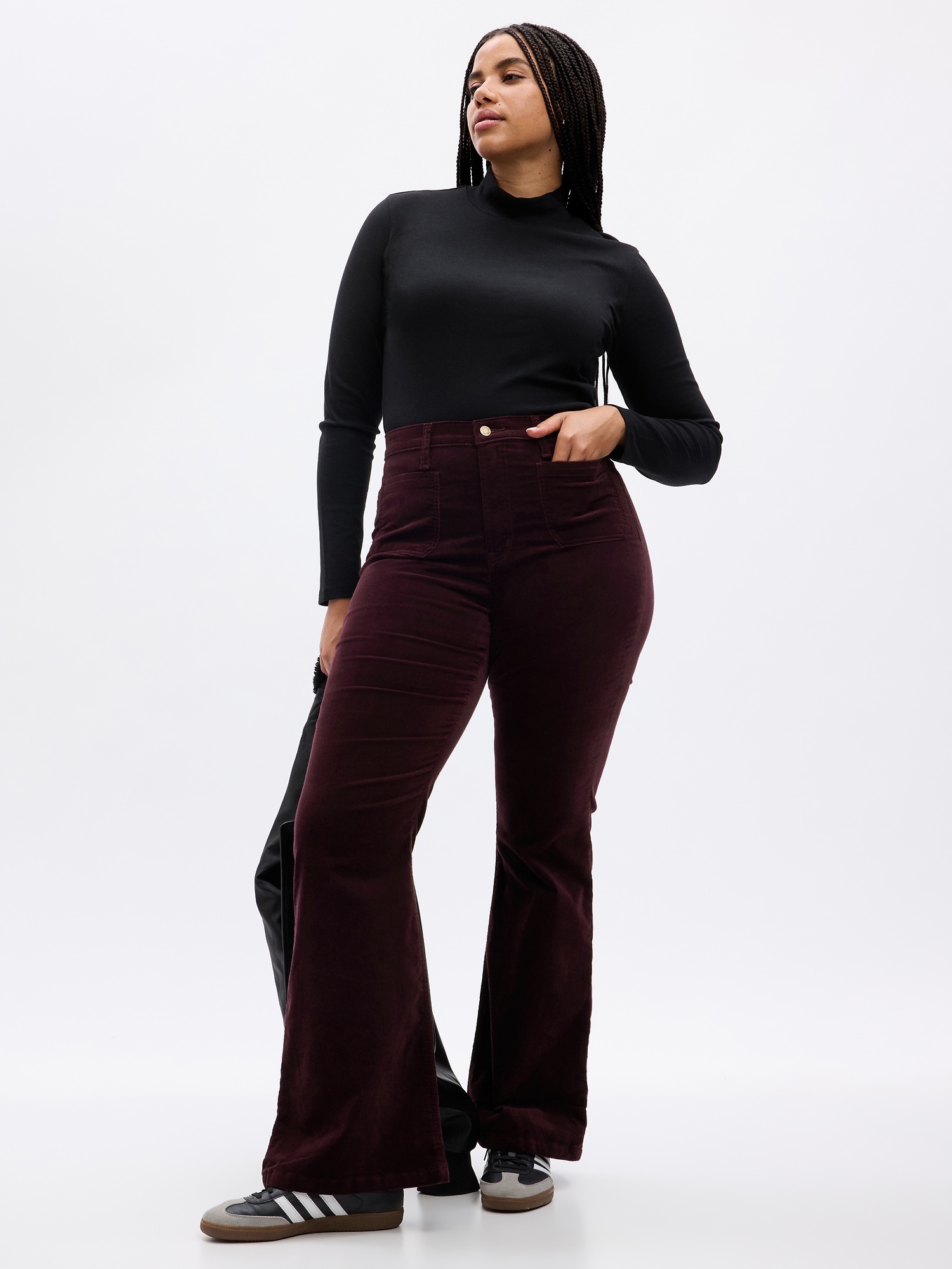 Purple Bell Bottoms Pants for Women, Flared Pants Women, High Waist  Trousers, High Rise Pants for Women, Burgundy Flared Pants Women's -   Canada